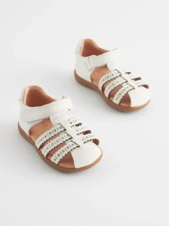 Next Standard Fit (F) First Walker Fisherman Shoes White Outlet