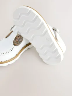 Next Standard Fit (F) T-Bar Shoes White Hot