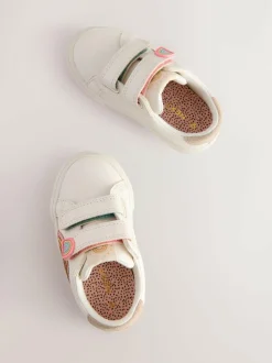 Next Standard Fit (F) Touch Fasten Trainers White Online