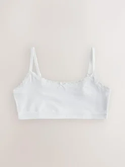 Next White Strappy Crop Tops 3 Pack (5-16yrs) Clearance