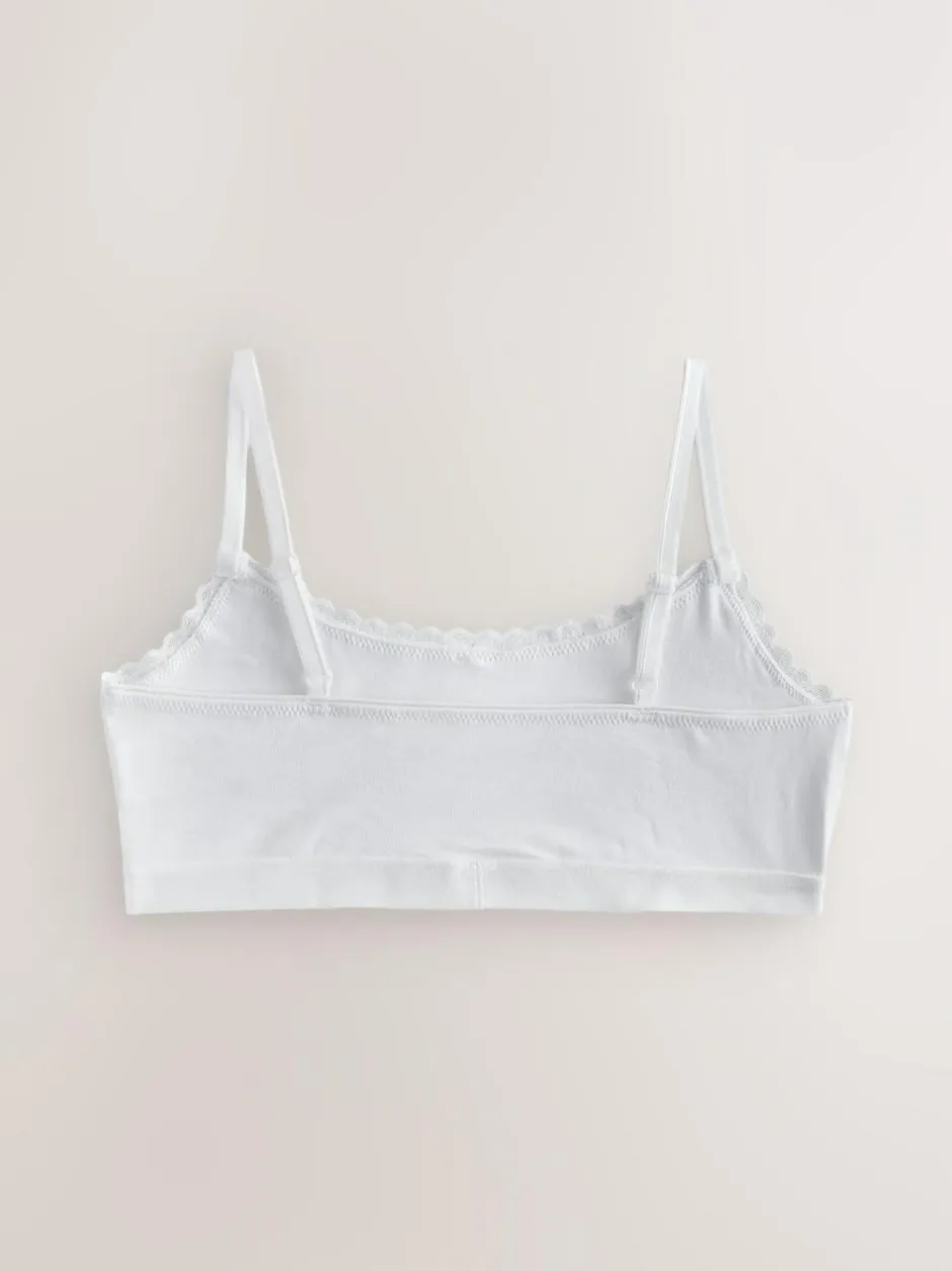 Next White Strappy Crop Tops 3 Pack (5-16yrs) Clearance