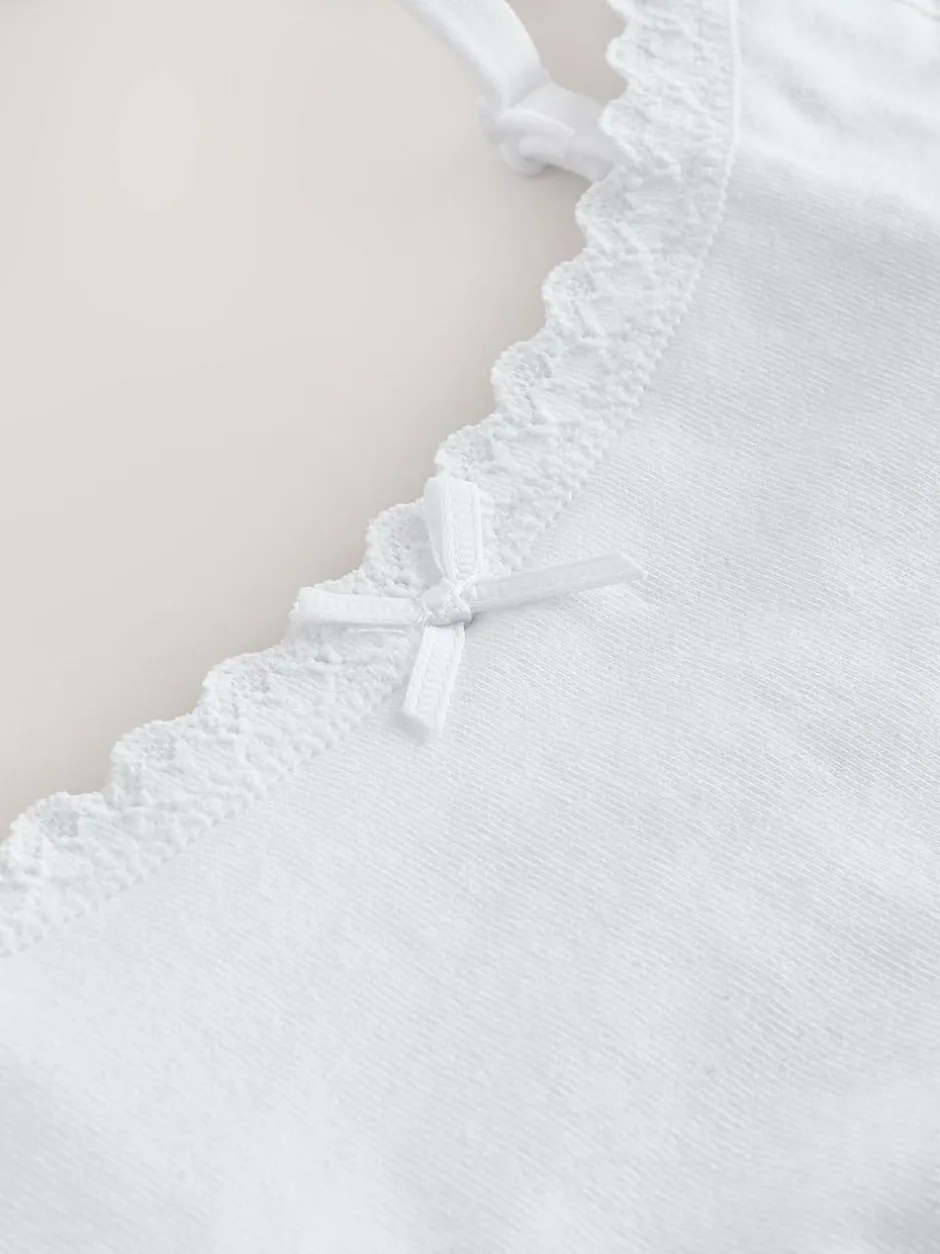 Next White Strappy Crop Tops 3 Pack (5-16yrs) Clearance