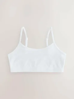 Next Strappy Crop Tops 7 Pack (5-16yrs) White Clearance