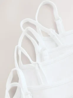 Next Strappy Crop Tops 7 Pack (5-16yrs) White Clearance