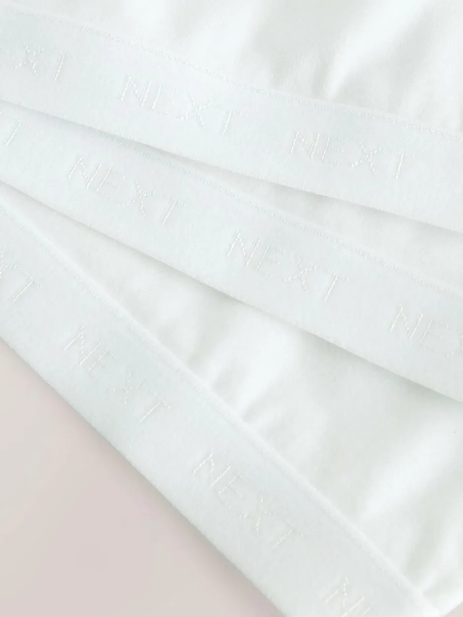 Next Strappy Racer Back Crop Tops 3 Pack (5-16yrs) White Discount
