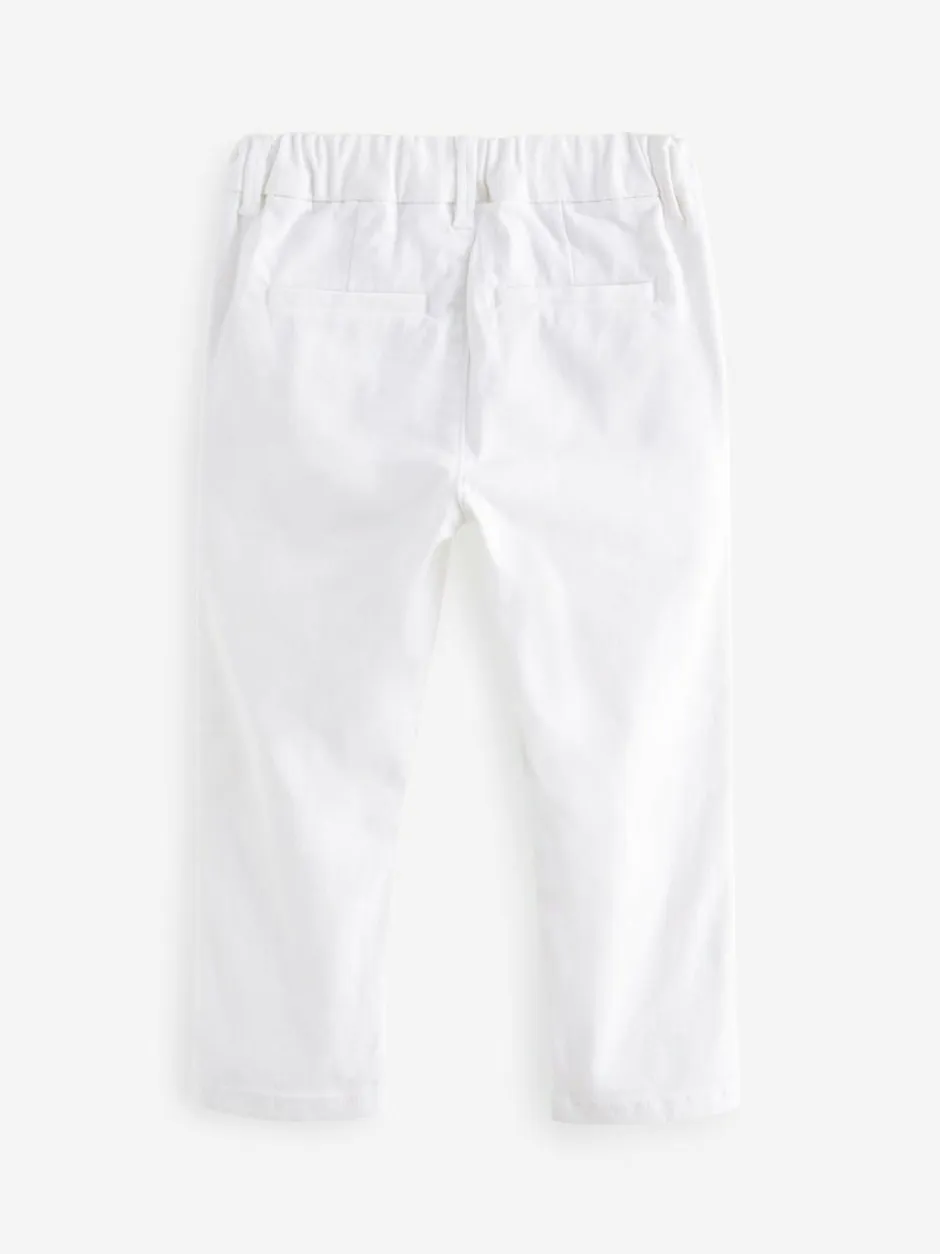 Next White Stretch Chino Trousers (3mths-7yrs) Best