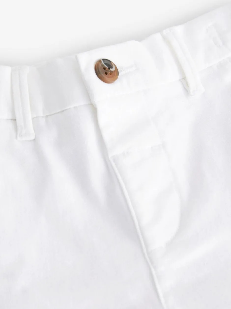 Next White Stretch Chino Trousers (3mths-7yrs) Best