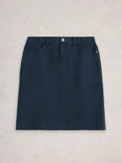 White Stuff Tia Chino Skirt Blue Best