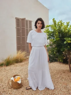Next White Summer Maxi Skirt Sale