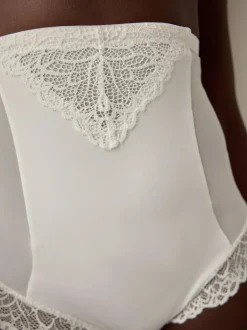Next Super High Waist Briefs Firm Tummy Control Shaping Briefs White Sale