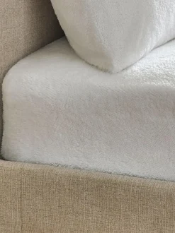 Next Teddy Fleece Extra Deep Fitted Sheet White Sale