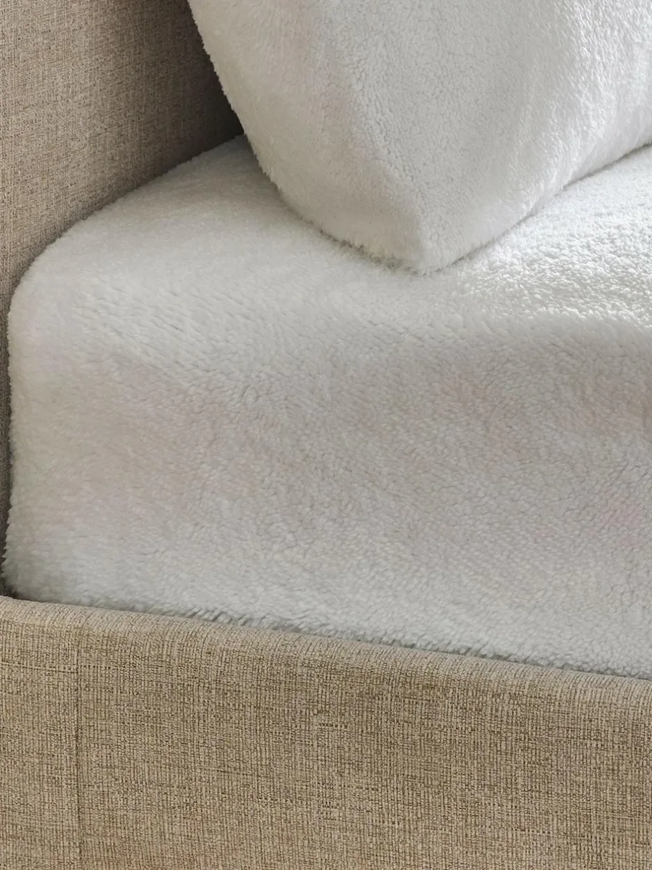 Next Teddy Fleece Extra Deep Fitted Sheet White Sale