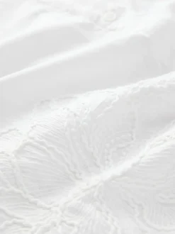 Next Textured Cornelli Cover-Up Shirt White Sale