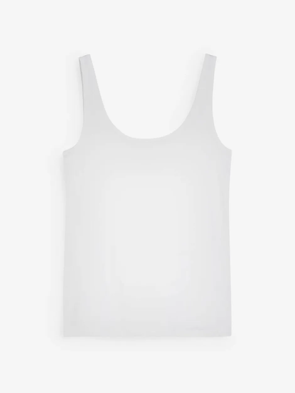 Next White Thick Strap Vest Hot