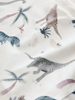 Next Short Sleeve All-Over Print T-Shirt (3 Month-7 Years) (3mths-7yrs) White Watercolour Dinosaurs Online