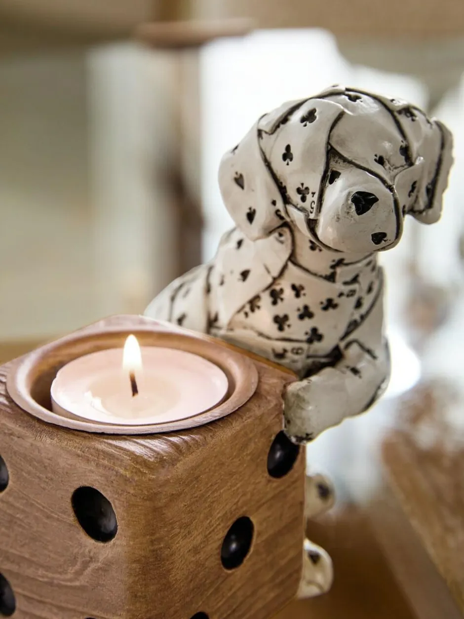 Next White/Black Ace the Dalmatian Bronx Tea Light Holder Outlet