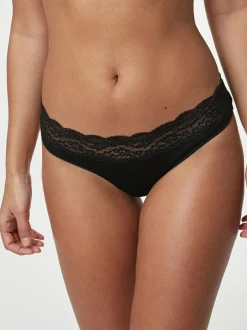 Next White/Black/Grey Thong Cotton Lace Knickers 4 Pack Outlet
