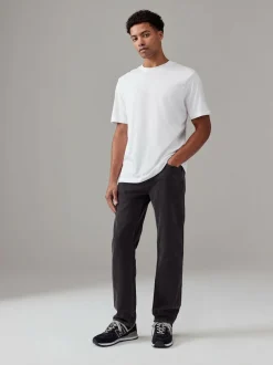 Next White/Black/Navy Regular Fit Essential Cotton T-Shirts 6 Pack Discount