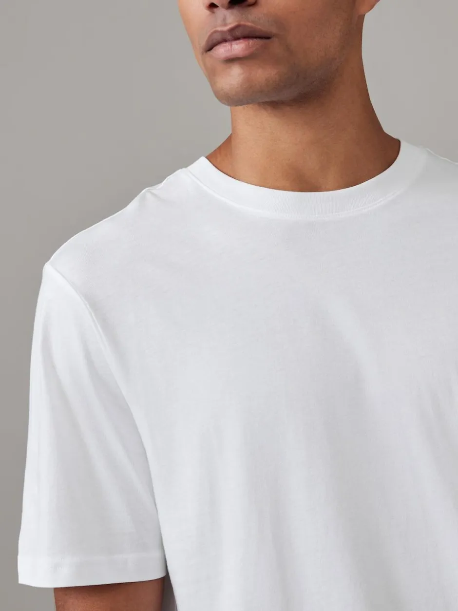 Next White/Black/Navy Regular Fit Essential Cotton T-Shirts 6 Pack Discount