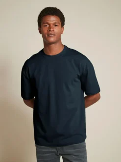 Next White/Black/Navy Relaxed Fit Heavyweight T-Shirts 3 Pack Hot