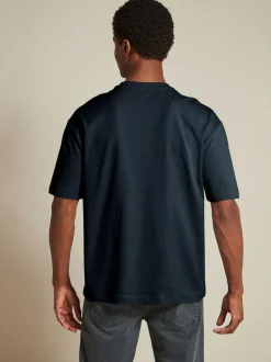 Next White/Black/Navy Relaxed Fit Heavyweight T-Shirts 3 Pack Hot