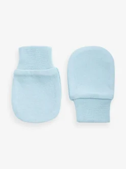 Next White/Blue Baby Scratch Mitts 3 Pack Discount