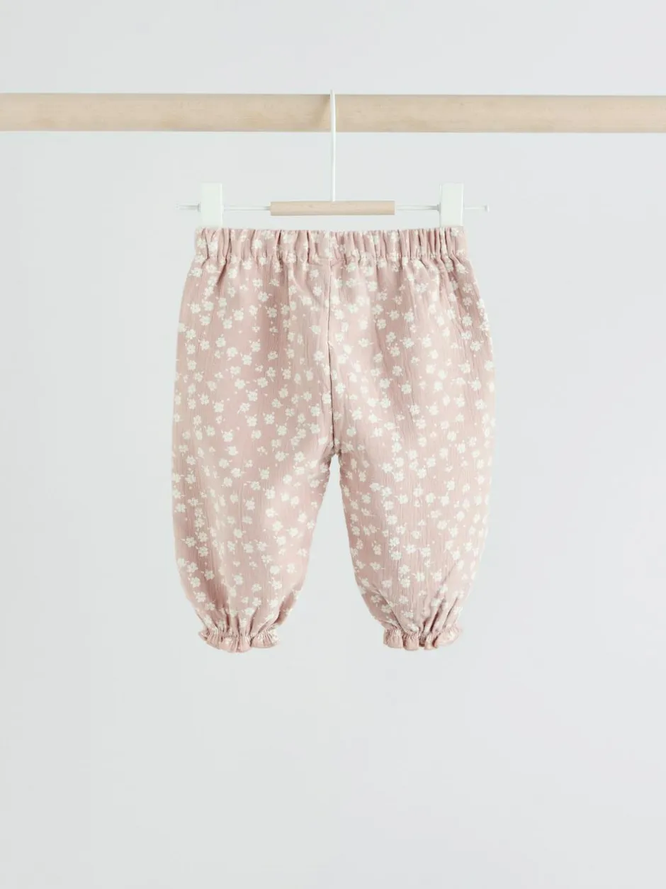 Next White/Brown Baby Long Sleeve Top and Trousers Set 2 Piece (0mths-2yrs) Online