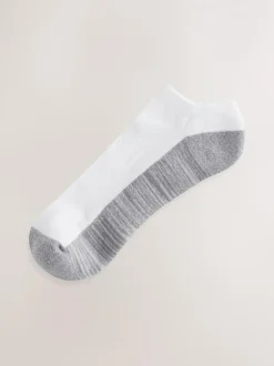 Next 10 Pack Cushioned Trainers Socks White/Greys Sale
