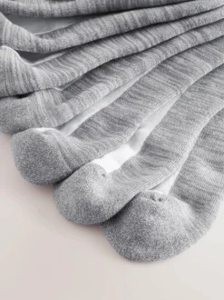 Next 10 Pack Cushioned Trainers Socks White/Greys Sale