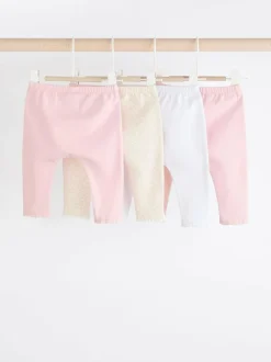 Next White/Pink Baby Leggings 4 Pack (0mths-2yrs) Best