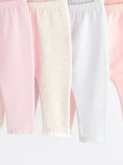 Next White/Pink Baby Leggings 4 Pack (0mths-2yrs) Best