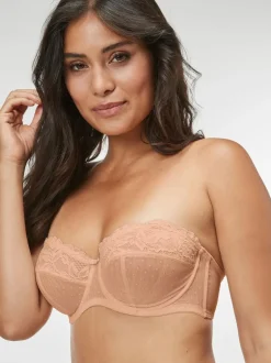 Next DD+ Non Pad Strapless Bras 2 Pack White/Praline Nude Outlet