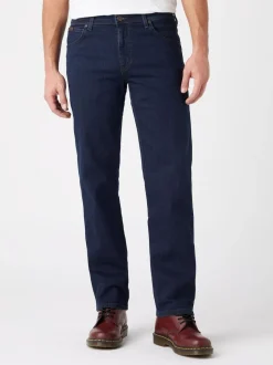 Wrangler Blue Black Straight Fit Texas Authentic Jeans Online
