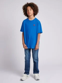 Wrangler Straight Fit Boys Jeans Blue Chrome Online
