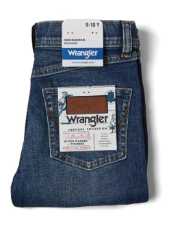 Wrangler Straight Fit Boys Jeans Blue Chrome Online