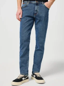 Wrangler Slim Fit Texas Jeans Mid Blue Denim Sale