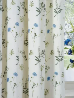 Wylder White Meadow Pencil Pleat Curtains Best