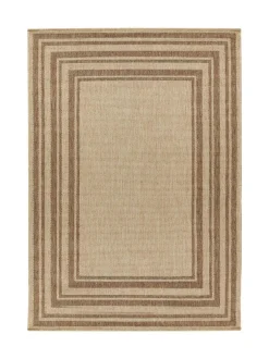 Yard Natural Camber Jute Effect Indoor/Outdoor Washable Rug Sale