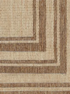 Yard Natural Camber Jute Effect Indoor/Outdoor Washable Rug Sale