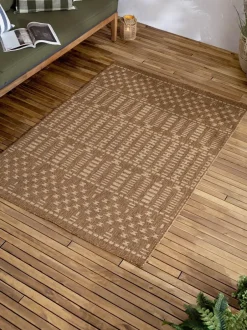 Yard Natural Seagrove Jute Effect Indoor/Outdoor Washable Rug Discount