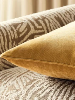 Next Yellow 45 x 45cm Soft Velour Cushion Sale