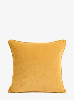 Next Yellow 45 x 45cm Soft Velour Cushion Sale