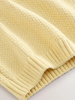 Next Chenille Knitted Crew Neck Jumper (3mths-7yrs) Yellow Online