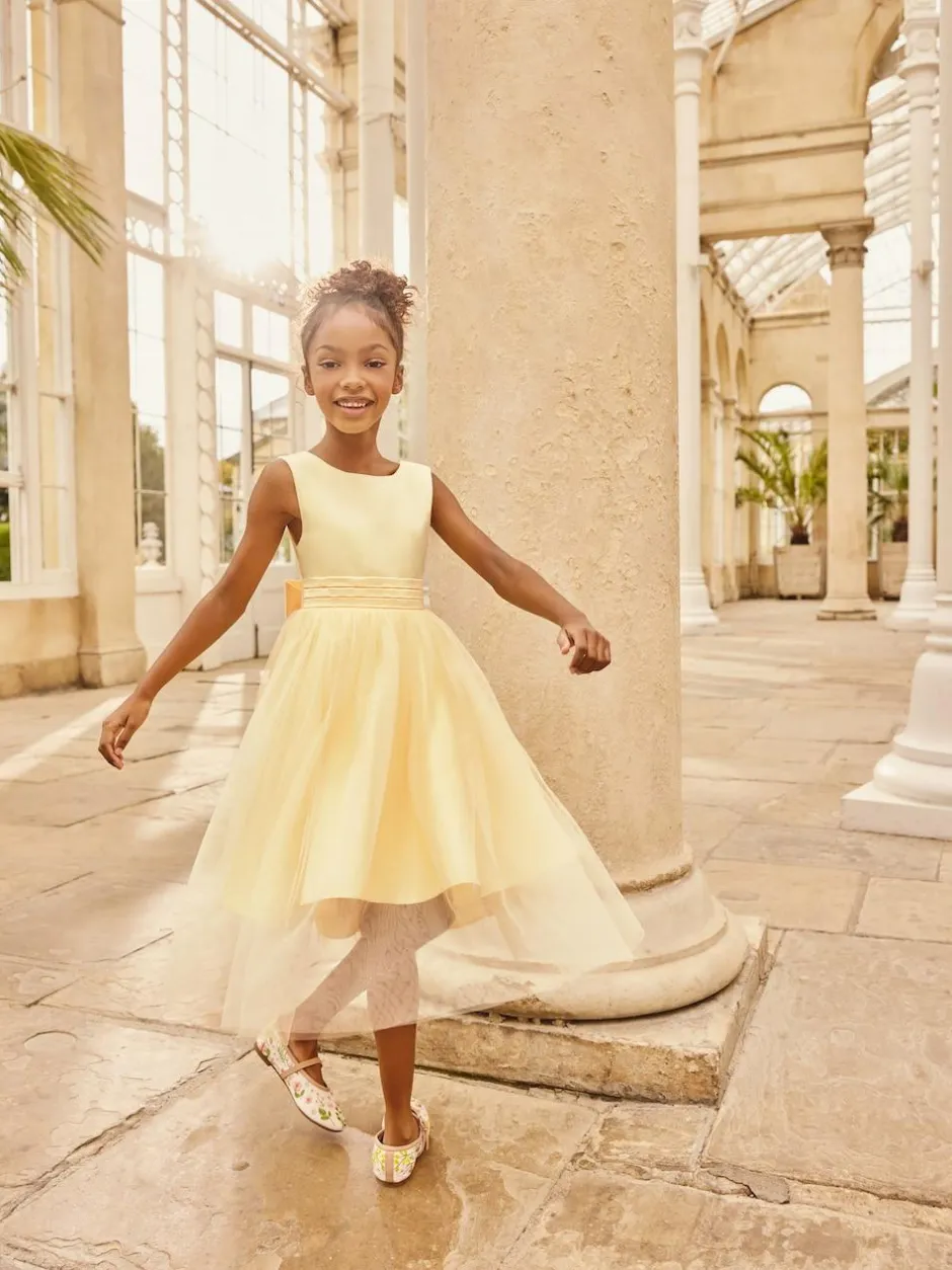 Next Flower Girl Bow Dress (3-12yrs) Yellow Discount
