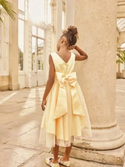 Next Flower Girl Bow Dress (3-12yrs) Yellow Discount