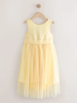 Next Flower Girl Bow Dress (3-12yrs) Yellow Discount