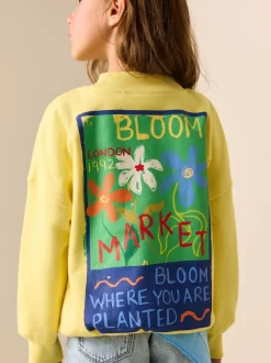 Next Sweatshirt (3-16yrs) Yellow Flower Online