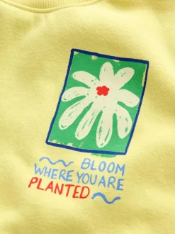 Next Sweatshirt (3-16yrs) Yellow Flower Online
