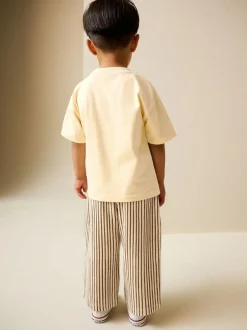 Next Yellow Sunshine Short Sleeve T-Shirt and Lightweight Joggers Set (3mths-7yrs) New
