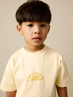 Next Yellow Sunshine Short Sleeve T-Shirt and Lightweight Joggers Set (3mths-7yrs) New